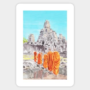 Cambodia, Angkor Wat Temple Sticker